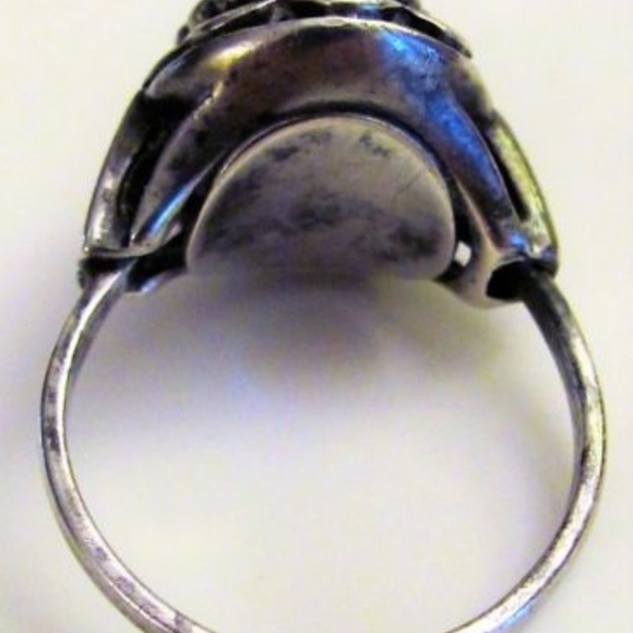 Vintage Sterling Turquoise Ring 7 - Picture 5 of 6